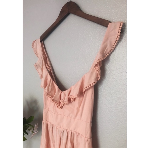 NWT Forever 21 Peach Mini Dress w/ CrissCross Back - Picture 2 of 5